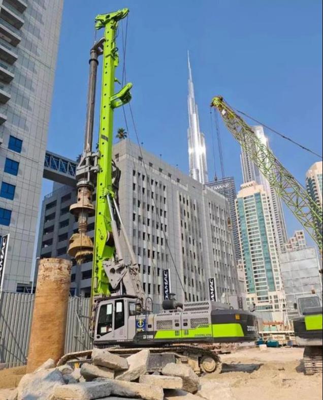 中聯(lián)重科旋挖鉆機：沙漠特種兵打造迪拜豪宅的堅實樁基